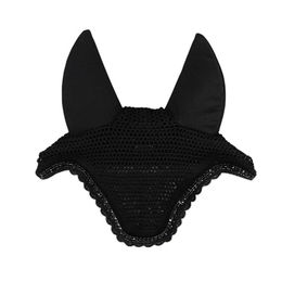 Kentucky Horsewear Soundless Fliegenhaube Wellington Stone & Pearl Schwarz aus Neopren für Pferde – Bild 1 von 6