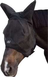 Kentucky Horsewear Soundless Fliegenmaske für Pferde Schwarz Cob – Bild 1 von 10