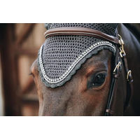 Produktbild von Kentucky Horsewear Soundless Stone & Pearl Lärmschutzhaube für Pferde Grau