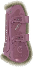 Kentucky Horsewear Springgamaschen Bamboo Elastik Vegan Schwarz Braun Lila Grösse L – Bild 1 von 7