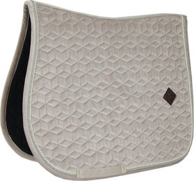 Kentucky Horsewear Springschabracke Basic Velvet für Warmblut in Beige – Bild 1 von 8