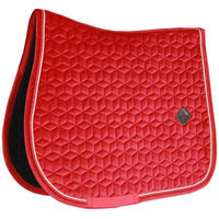 Produktbild von Kentucky Horsewear Springschabracke Basic Velvet Sattelunterlage Samt Rot Full