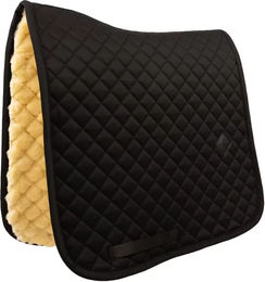 Kentucky Horsewear Springschabracke Diamond mit Lammfell in Schwarz Full – Bild 1 von 4