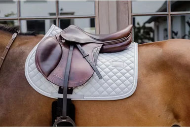 Kentucky Horsewear Springschabracke Diamond Rope Grau Full – Bild 1 von 9