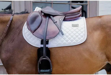 Kentucky Horsewear Springschabracke Diamond Rope Weiß Full – Bild 1 von 9