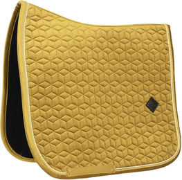 Kentucky Horsewear Springschabracke Velvet aus Velours in Gelb – Bild 1 von 9