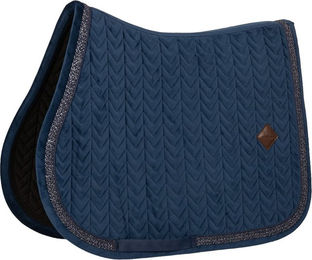 Kentucky Horsewear Springschabracke Velvet Fishbone Plaited Glitter Rope Marineblau – Bild 1 von 1