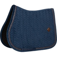 Produktbild von Kentucky Horsewear Springschabracke Velvet Fishbone Plaited Glitter Rope Marineblau