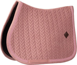 Kentucky Horsewear Springschabracke Velvet Fishbone Plaited Glitter Rope Old Rose – Bild 1 von 1