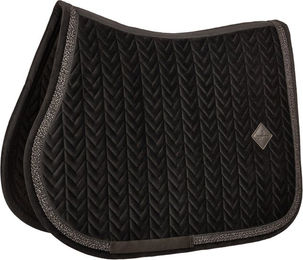 Kentucky Horsewear Springschabracke Velvet Fishbone Plaited Glitter Rope Schwarz – Bild 1 von 1