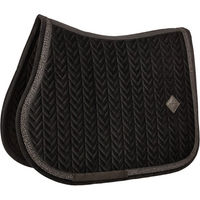 Produktbild von Kentucky Horsewear Springschabracke Velvet Fishbone Plaited Glitter Rope Schwarz