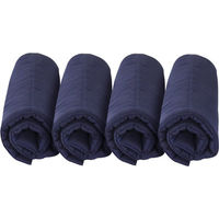 Produktbild von Kentucky Horsewear Stall-Bandagierunterlagen aus Baumwolle 4er Set Marineblau - 4 x 1 Stk.