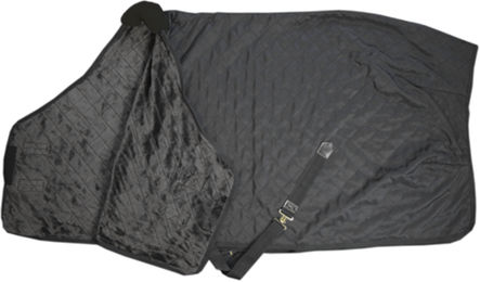 Kentucky Horsewear Stalldecke 0g Schwarz 125 cm mit Plüsch – Bild 1 von 5