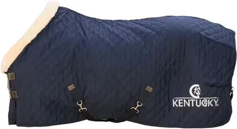Kentucky Horsewear Stalldecke für Pferde aus Polyester in Blau 160g – Bild 1 von 1