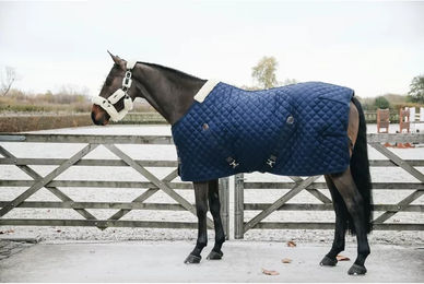 Kentucky Horsewear Stalldecke für Pferde Marineblau 160 - 400 g – Bild 1 von 13