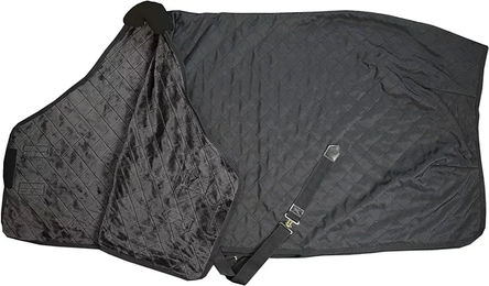 Kentucky Horsewear Stalldecke KY Skin Friendly mit künstlichem Kaninchenfell Schwarz 160 cm – Bild 1 von 11
