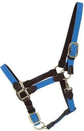 Kentucky Horsewear Stallhalfter aus geflochtenem Nylon in Hellblau Größe Full – Bild 1 von 4