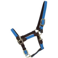 Produktbild von Kentucky Horsewear Stallhalfter aus geflochtenem Nylon in Hellblau Größe Full