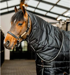 Kentucky Horsewear Stallhalstuch aus Polyester in Schwarz-Silber Größe S - 100 g – Bild 1 von 2