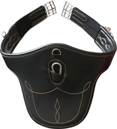 Kentucky Horsewear Stollengurt aus Kunstleder Schwarz – Bild 1 von 2