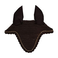 Produktbild von Kentucky Horsewear Stone & Pearl Fliegenhaube für Warmblut in Braun