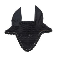 Produktbild von Kentucky Horsewear Stone & Pearl Fliegenohren für Warmblut Pferde in Schwarz