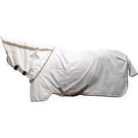 Produktbild von Kentucky Horsewear Sweet Itch Fly & Summer Sheet Comfort Insektendecke für Pferde mit Halsteil aus Polyester in Weiß oder Beige 125 cm