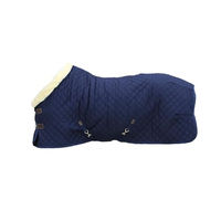 Produktbild von Kentucky Horsewear Tiny Showdecke für Ponys aus 600D-Gewebe mit veganer Wolle in Marineblau - 100 cm