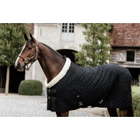 Produktbild von Kentucky Horsewear Turnierdecke Schwarz 155 mit Fellkragen