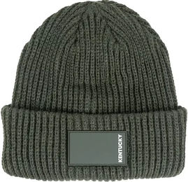 Kentucky Horsewear Unisex Beanie Wintermütze aus Polyester in Grün mit gummiertem Logo Einheitsgröße – Bild 1 von 4