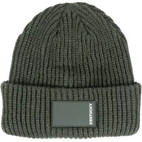 Produktbild von Kentucky Horsewear Unisex Beanie Wintermütze aus Polyester in Grün mit gummiertem Logo Einheitsgröße