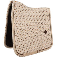Produktbild von Kentucky Horsewear Velours-Springpferdedecke mit Druckmotiven in Beige Full
