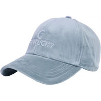 Produktbild von Kentucky Horsewear Velvet Baseball Cap für Damen aus Velours in Blau oder Grau