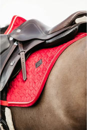 Kentucky Horsewear Velvet Jumping Pony Satteldecke für Ponys in Rot – Bild 1 von 3