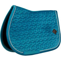 Produktbild von Kentucky Horsewear Velvet Springschabracke für Ponys in Grün oder Blau - 0,8 kg