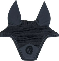 Kentucky Horsewear Wellington 3D Logo Soundless Fliegenhaube für Pferde Schwarz – Bild 1 von 7