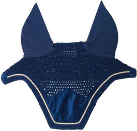 Kentucky Horsewear Wellington Basic Fliegenmütze aus Samt für Pferde in Grau Grösse M – Bild 1 von 6