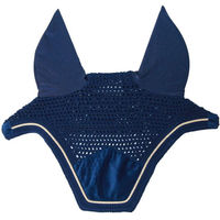 Produktbild von Kentucky Horsewear Wellington Basic Fliegenmütze aus Samt für Pferde in Grau Grösse M