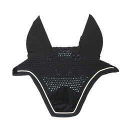 Kentucky Horsewear Wellington Basic Velvet Fliegenhaube für Pferde Schwarz Vollblut – Bild 1 von 6