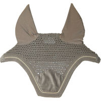 Produktbild von Kentucky Horsewear Wellington Basic Velvet Fliegenmütze für Pferde aus Velours in Beige