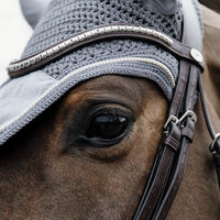 Produktbild von Kentucky Horsewear Wellington Basic Velvet Fliegenmütze für Pferde in Grau