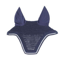 Produktbild von Kentucky Horsewear Wellington Diamond Fliegenhaube Soundless Rope Marine für Pferde