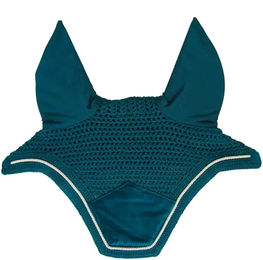 Kentucky Horsewear Wellington Fliegenhaube aus leisem Velours für Vollblut Pferde – Bild 1 von 2
