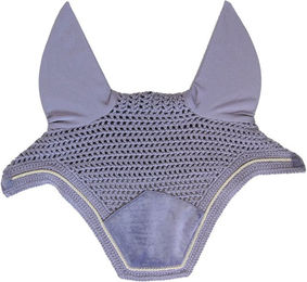 Kentucky Horsewear Wellington Fliegenhaube aus Samt für Pferde in Lila – Bild 1 von 5