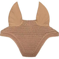 Produktbild von Kentucky Horsewear Wellington Fliegenhaube für Pferde aus leisem Velours in Beige