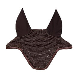Kentucky Horsewear Wellington Fliegenhaube für Pferde in Braun mit Glitzer-Effekt – Bild 1 von 9