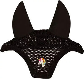 Kentucky Horsewear Wellington Fliegenhaube für Ponys in Schwarz – Bild 1 von 1