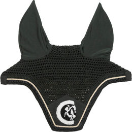 Kentucky Horsewear Wellington Fliegenhaube mit 3D Logo und Seiloptik in Grün – Bild 1 von 9