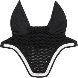 Kentucky Horsewear Wellington Fliegenhaube Soundless mit geflochtener Kordel Schwarz Full – Bild 1 von 7