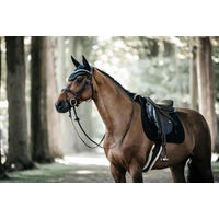 Produktbild von Kentucky Horsewear Wellington Fliegenhaube Stone & Pearl Blau für Pferde Vollblut
